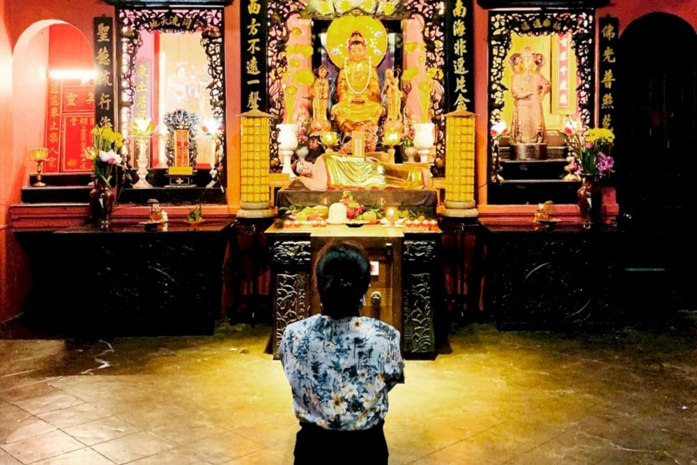 The Main Hall of the Jade Emperor Pagoda is the spiritual heart of the temple